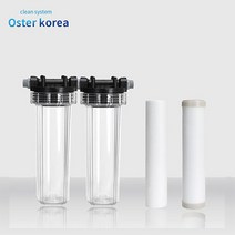 오스터코리아 피팅2호 이물질(2단계) 지하수 정수기, 1개, 투명피팅2호 (15A)감압밸브추가
