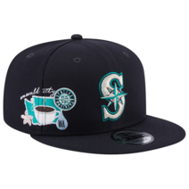 시애틀 매리너스 New Era 아이콘 9FIFTY 스냅백 모자 남성 2023 MLB 에메랄드 시티