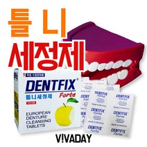 덴트픽스 틀니세정제 틀니 틀니관리용품 VT 32정, 본 상품 선택하기, 1개