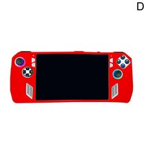 로그알리 ROG 핸드헬드 게임 콘솔 커버 ASUS 앨리 소프트 실리콘 보호 케이스 금속 브래킷 및 로커 캡 포함, D