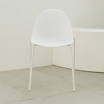 나무뜰 미드센추리 인테리어 카페 식탁 의자, 밀리 인테리어 카페 식탁의자 CMN103C, 화이트