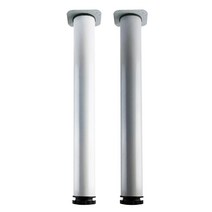 철물의민족 알루미늄 식탁다리 책상다리 700mm 다리발 가구발 상다리 가구부속, 식탁다리 700mm-화이트(철판)