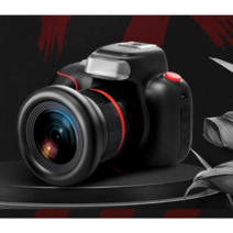 토이카메라 SLR 4K 고화질 줌 플래시 DSLR 입문자용, 플래그십 모델 64G +외장형 보정등+메신저백