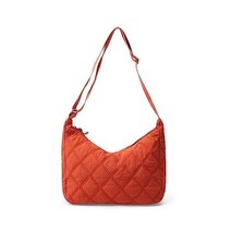 정품 Ovida 여성 대형 푹신한 토트 백 퀼트 다운 코튼 패딩 숄더 지퍼가 달린 겨울 따뜻한 경량 핸드백