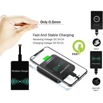 무선충전패치 안드로이드 c 타입용 무선 충전 수신기 패치 범용 마이크로 Usb C 타입 고속 충전기 어댑터 600-8000ma C5j3, [02] B