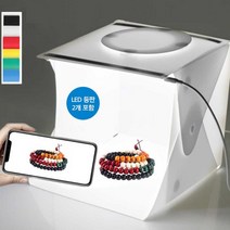 제품 사진 촬영 포토 박스 소형 세트 소품 듀얼 LED*sb*nara**, 포토박스B_30cm