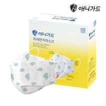 KF80 애니가드 고래무늬 마스크 소형 50매 개별포장, 1매