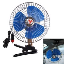 무시동 에어컨 8 인치 12v 25w 자동차 냉각 팬 휴대용 차량 자동 진동 냉각기 ventilador 트럭 버스 오프로드 보트, 없음