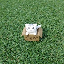 고양이 볼마커 3종 골프 볼마크 입체 마크, 화이트, 1개