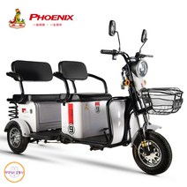 세발오토바이 노인 전동차 3륜 오토바이 전동 운반차 전동차 스쿠터, 48V, 화이트20Ah 리튬 배터리