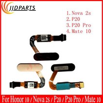 고화질 북 스캐너 양면 스캔 고급 스캔기 화웨이 P20 프로 지문 센서 스캐너 플렉스 케이블 터치 ID 노바 2, 02 Gold