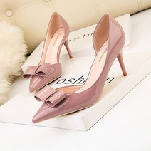 [빠삐부맘] 하이힐 리본장식 정장구두 웨딩슈즈 7CM 스틸레토힐