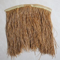 모조 인조 볏짚 지붕 지푸라기 처마 원두막 갈대 플라스틱 밀짚 시골 동남아 테라스 레트로, 방명화 미세잎 빨대노란 길이 1m폭 0.5m