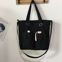 대금가방 방수 옥스포드 대용량 캔버스 소녀 어깨 핸드 버킷 가방 바구니 여성용 크로스 바디 가방 캐주얼 토트 지갑, 펜던트 없이