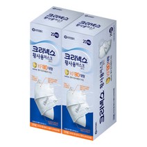 크리넥스 황사용마스크 KF80플러스(흰색 20매x2 대형), 단품