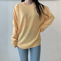 리틀라벨 시밀러룩 커플 남녀공용 파스텔 라운드 루즈핏 니트 9컬러