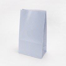 (OP) 식품지 화이트지 블루 스트라이프 종이 쇼핑 각대 봉투 (중) 100장, (OP) 블루스트라이프 각대봉투(중) 100장