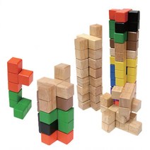 입체 정육면체 십자모형 탑쌓기 블록퍼즐 우드장난감 우드블럭 나무블럭놀이 블럭쌓기