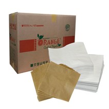 고급 칵테일냅킨 무지 4000매 갈색 흰색, 2. 갈색지