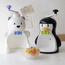 일제 상업용 가정용 얼음 수동 빙수기, 블루 펭귄