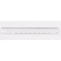 투명 막대자 12인치 30cm 플라스틱 자 10개입 1세트 선물 판촉 기념품