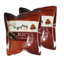 행복한 쇼콜라띠에 코팅용 밀크초콜릿, 2개, 200g