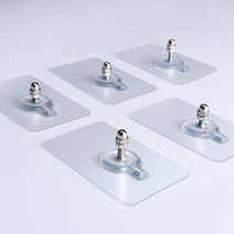 언제나말금 초강력 매직후크 스티커 타일못, 5개입, 두꺼운타입-6mm