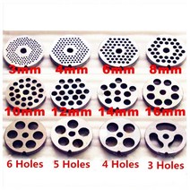 육절기 육류 분쇄기 22 유형 3mm-18mm 망간 강철 고기 분쇄기 플레이트 육류 용, k-4 홀
