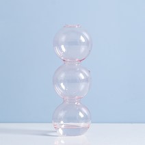 MEIISEO가정용 북유럽 스타일 투명 유리꽃병 수경 유리화병 꽃병 도자기 화병, Grey