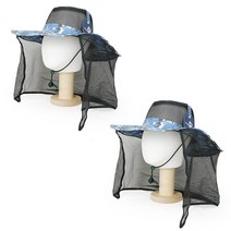 베이직엠 남성 여성 여름모자 사파리 펀칭챙 밀리터리 그늘막 햇빛가리개 (2개)