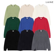 LAINE 레인 메리노울 라운드 니트 9종 택1