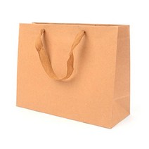 크라프트지쇼핑백 가로무지 선물포장종이가방 직사각, 사이즈