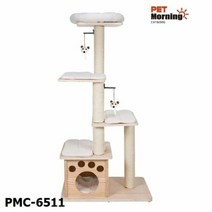 펫모닝 원목 캣타워 - 방석 매트포함 PMC-6511, 단일속성, 1
