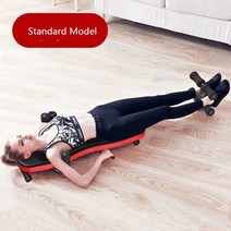 목스트레칭기구 넥스트레쳐 일자 목 교정기 가정 피트니스 다리 요추 디스크 견인기 들것 침대 허리 경추 텐셔너 바디 강화 장치, 표준 모델, 1개