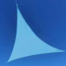 썬키다 HDPE 메쉬 그늘막 썬쉐이드, 3.6m x 3.6m x 3.6m 삼각, 하늘