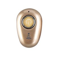 S650 미니 블루투스 이어폰 무선 인이어 보이지 않는 Auriculares 이어버드 핸즈프리 헤드셋 스테레오 전화 용 마이크 포함, [03] gold