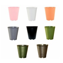 cocooning 아파트 실내 Round 분재 분갈이 감성 포트 타원형화분 5size, 그레이