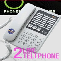 LG 엘지전자 GS-872/2라인 전화기/2국선 유선전화기/투라인/원터치다이얼 12개/음량조절/착신전환/보류음악송출/사무용, GS-872