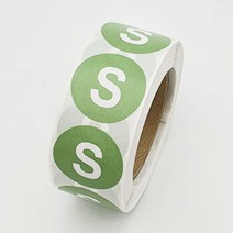 사이즈 시티커 의류 신발 제품 크기표시 스티커 S 의류라벨
