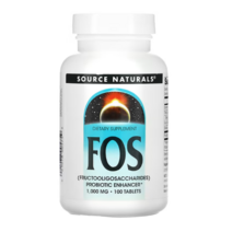 Source Naturals FOS 1 000mg 100정 / 소스내츄럴스 식이섬유 유산균 / 여성 칸디다 질염 세균성, 1개