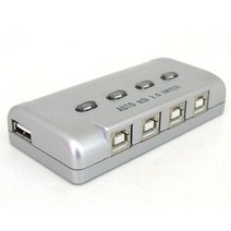 * Coms USB 공유기 4대1 수동 스위치 및 프로그램 전환 방식, 본상품선택