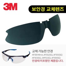 3m 김서림방지 자외선차단용 보안경 회색 교체렌즈 차광보안경 차광