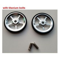 브롬톤 자전거 블랙/실버/골드 용 초경량 이지휠 1 쌍, with titanium screws
