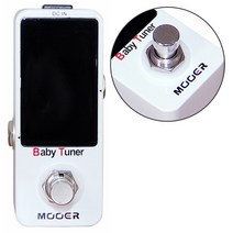 페달 보드 이펙터 mooer 기타 효과 mtu1 baby effect 기타 튜너 어쿠스틱 기타 프로세서 트루 바이패스 정밀 튜닝, 하얀