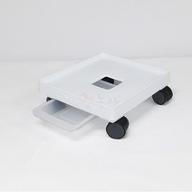 청운 정사각 이동식 화분받침대 3종, 정사각 이동식 청운4호 화이트
