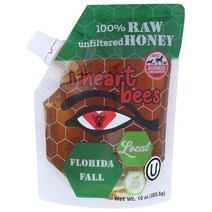 미국직구 I HEART BEES - 가을 블렌드 꿀 - 10온스 - 생꿀 및 여과되지 않은 꿀 코셔 인증, 수량, 상세참조