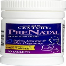 21세기센트리 프레나탈 멀티비타민 60정 PreNatal Multivitamin