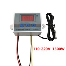 온도조절기 자동온도조절기 전기판넬온도조절기 12V 24V 110V 220V 전문 W3002 디지털 LED 온도 컨트롤러 10A 조절기 제어 스위치 XH-W3002, AC 110-220V