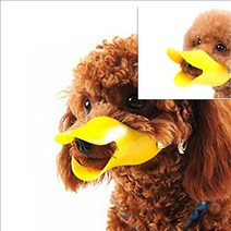 짖음방지 강아지 오리입마개 2P세트 L 옐로우 도그어질리티 실리콘판 입막음테이프 짖음방지기 방수실리콘 실리콘튜브 진돗개입마개 대형견하네스 입테이프