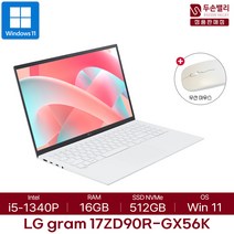 LG전자 2023 그램 17인치 WIN11 인텔 i5 13세대 16GB 512GB 한컴오피스, 17ZD90R-GX56K WIN11, WIN11 Home, 코어i5, 화이트